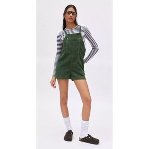 BDG Urban Outfitters Green Corduroy Shortalls Overalls Romper Cottagecore